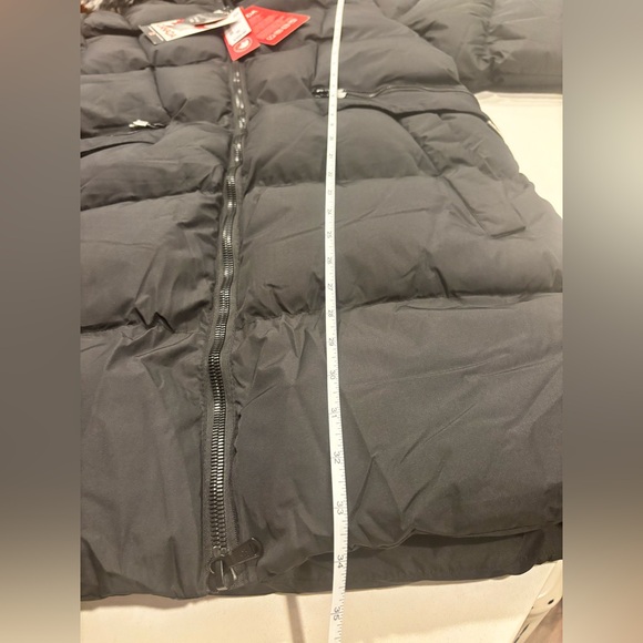 NWT $300 Canada Weather Gear Women’s XL Black Long Puffer Jacket Faux Fur Hood - Picture 15 of 16